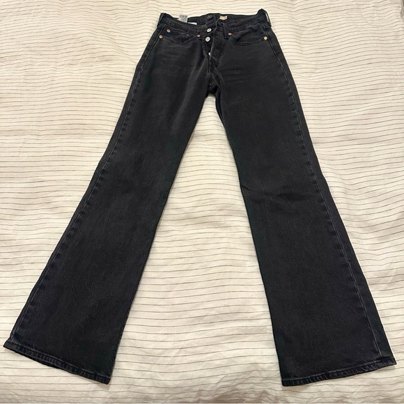 LEVI’S WEDGIE BOOTCUT WOMEN'S JEANS, BLACK - Picture 8 of 11